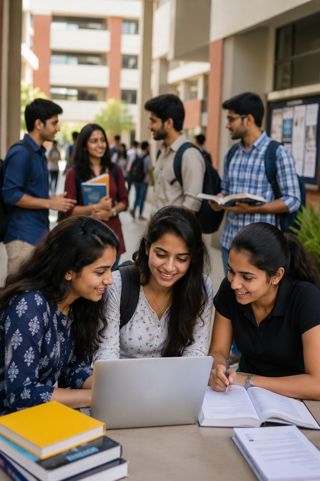 Students connecting with the right institution